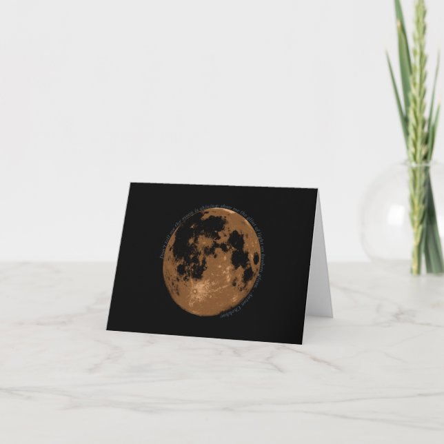 Carte Ne me dites pas que la lune brille la citation de  (Devant)