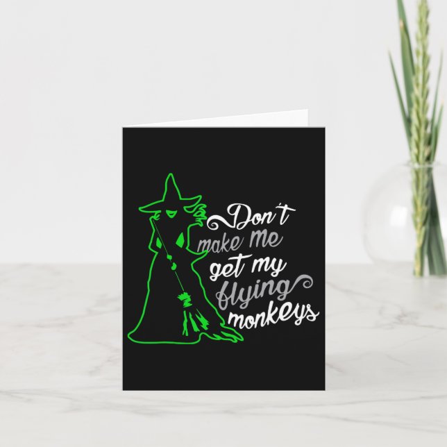 Carte Ne me fais pas chercher mes singes volants  (Devant)