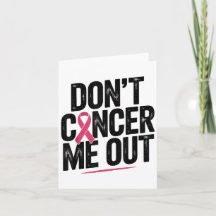 Carte Ne me fais pas de cancer Ruban de sensibilisation