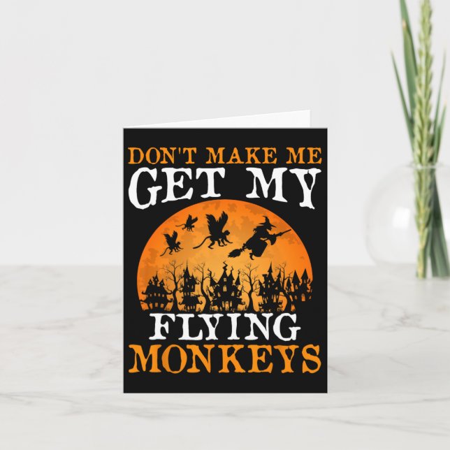 Carte Ne me faites pas appeler mes singes volants 1  (Devant)