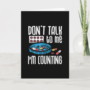 Carte Ne me parle pas Je compte la pharmacie pharmaco-ph