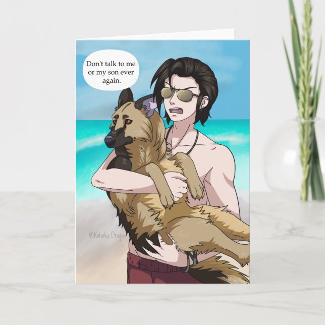 Carte Ne me parlez pas ou ne parlez pas à mon fils (Devant)