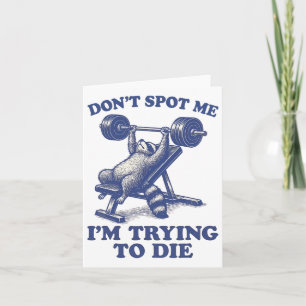 Carte Ne me repérez pas J'essaie de mourir Gym Workout 3