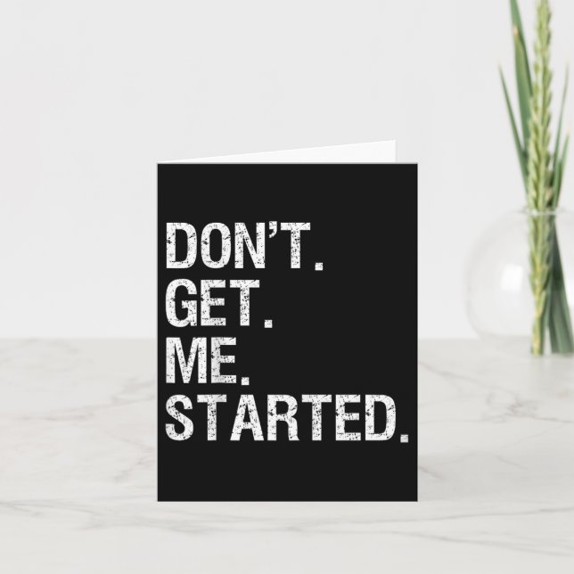 Carte Ne m'en parlez même pas Drôle Motivation  (Devant)