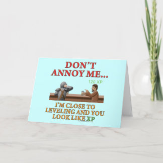 Carte Ne m'ennuyez pas