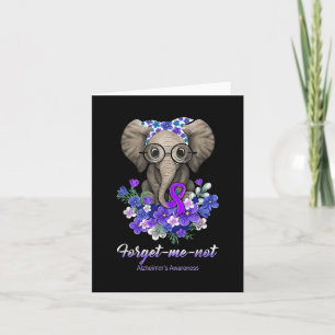 Carte Ne m'oubliez pas Fleurs d'éléphants Heimerheimer C
