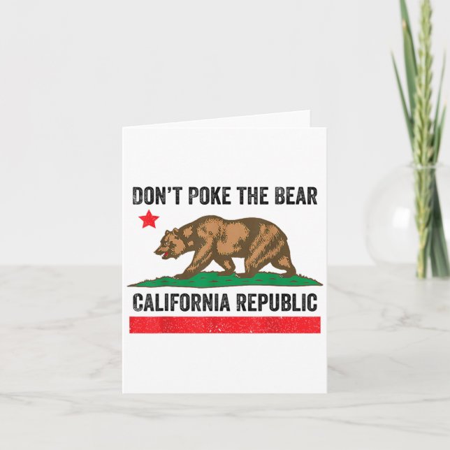 Carte Ne pas prendre l’ours en Californie (Devant)