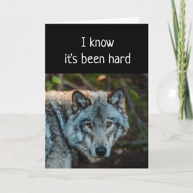 Carte Ne pas regarder en arrière Citation motivationnell (Devant)