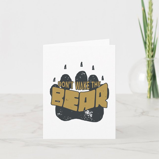Carte Ne Pas Réveiller L'Ours (Créateur téléchargé)