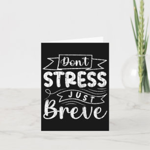 Carte Ne pas stresser Juste Breve Amusants Dyslexique Se