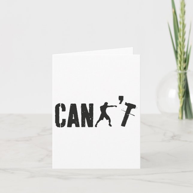 Carte Ne peut pas drôle Boxing Coach Boxing Trainer Boxe (Devant)