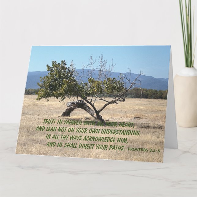 Carte Ne plaise pas à votre propre compréhension (Devant)