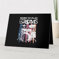 Né Pour Jouer Drumming Rock Music Band Drumme