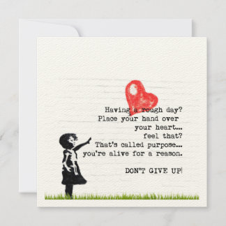 Carte Ne renoncez pas à la citation d'encouragement Sant