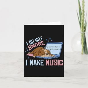 Carte Ne ronflez pas je fais de la musique Bulldog endor
