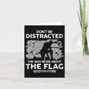 Carte Ne sois pas distrait ! Prenez Un Genou Pour L'Égal