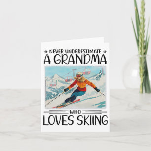 Carte Ne Sous-Estimez Jamais Une Grand-Mère Qui Aime Le