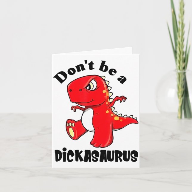 Carte Ne soyez pas un Asaurus  (Devant)