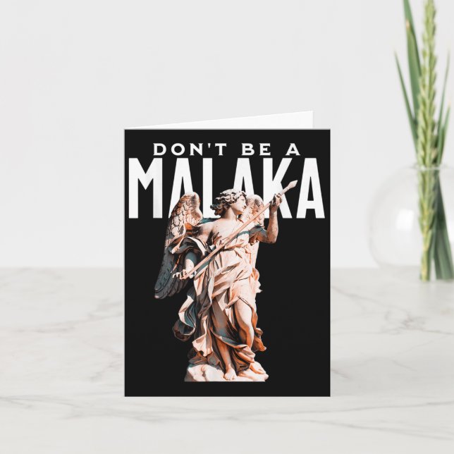 Carte Ne Soyez Pas Un Malaka Drôle Des Discours Grecs An (Devant)