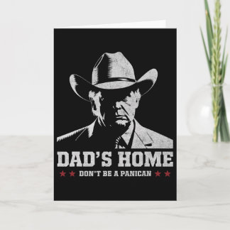 Carte Ne soyez pas un Trump cow-boy panican papa Fête de
