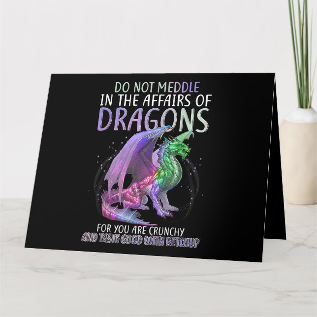 Carte Ne Vous Immiscez Pas Dans Les Affaires Des Dragons (Devant)