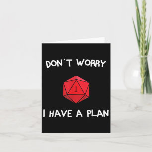 Carte Ne vous inquiétez pas j'ai un plan jeu de rôles Di