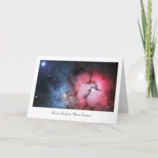 Carte Nebula Trifid - Bonne chance dans vos examens (Devant)