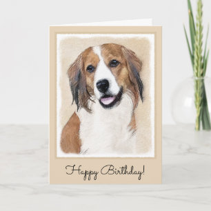 Carte Nederlandse Kooikerhondje Peinture - Chien Art