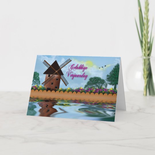 Carte Neerlandais De Joyeux Anniversaire Gelukkige Zazzle Fr