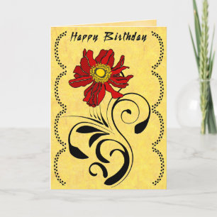 Carte Néerlandais Deco (carte d'anniversaire)