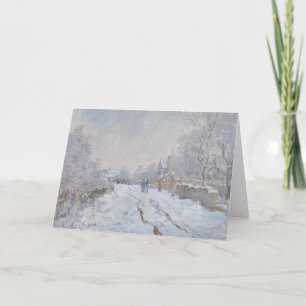 Carte Neige à Argenteuil (par Claude Monet)