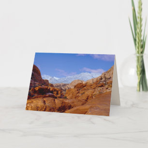 Carte Neige dans Red Rock Canyon, Las Vegas NV Blank Ins