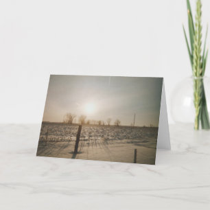 Carte Neige hivernale