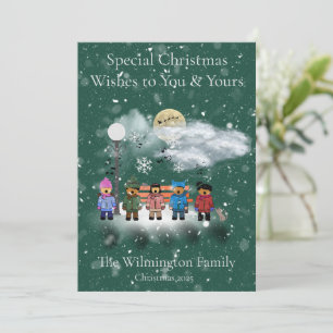 Carte Neige Quintet famille Appartement de Noël