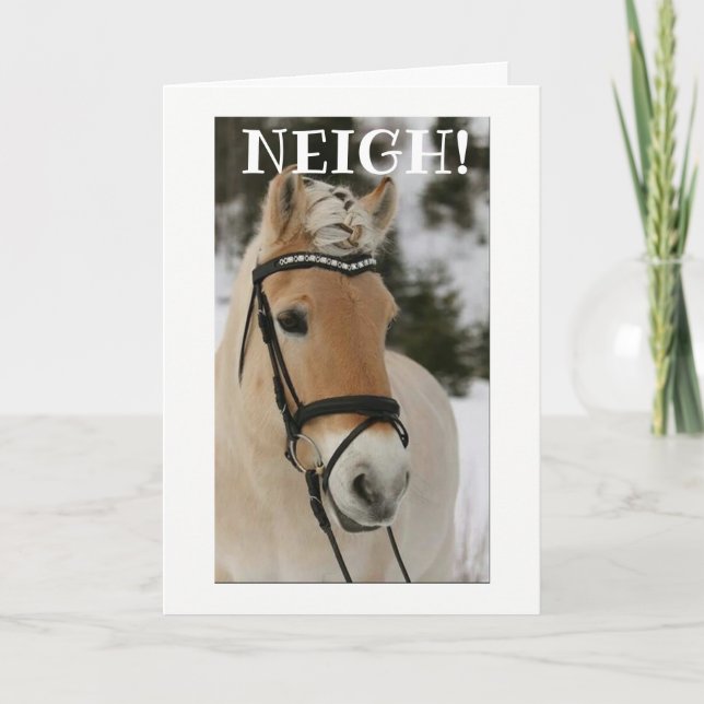 CARTE "NEIGH", VOUS NE POUVEZ PAS ÊTRE "EN TRAIN DE VOUS (Devant)