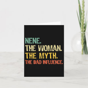Carte Nene la femme le mythe l'influence drôle rétro