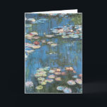 Carte Nénuphars de Claude Monet, Impressionnisme Vintage<br><div class="desc">Nénuphar (1914) de Claude Monet est une peinture de nature impressionniste vintage. Une des nombreuses variations de peintures florales de nénuphars que Monet peint par l'étang dans son jardin fleuri à Giverny, France. À propos de l'artiste : Claude Monet (1840-1926) est un fondateur du mouvement de peinture impressionniste française, dont...</div>