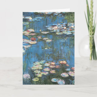 Carte Nénuphars de Claude Monet, Impressionnisme Vintage