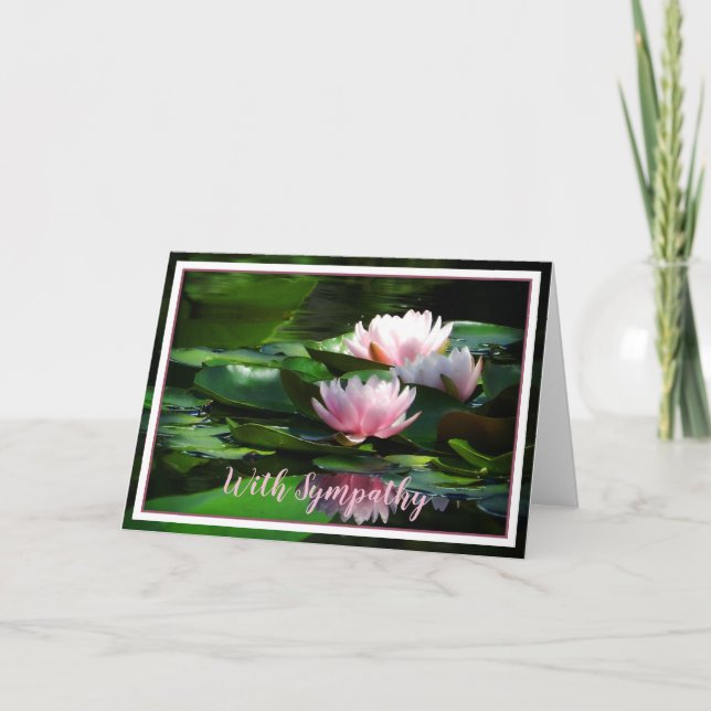 Carte Nénuphars roses (Devant)