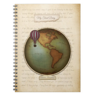 Carte néo-victorienne personnalisée Journal de voy