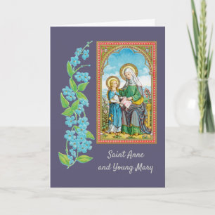 Carte NéoGothique Ste Anne et la jeune Marie (SAU 29)