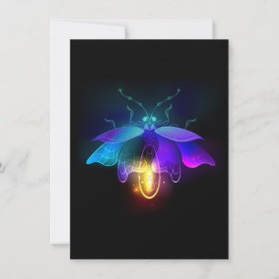 Carte Neon Firefly sur noir