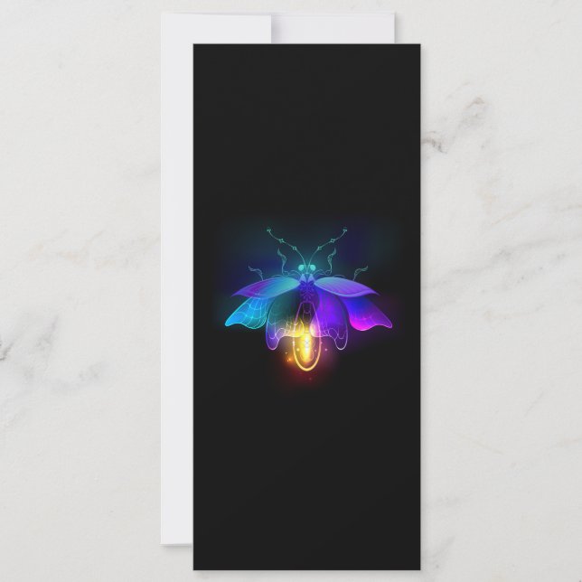 Carte Neon Firefly sur noir (Devant)