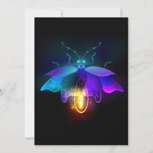 Carte Neon Firefly sur noir