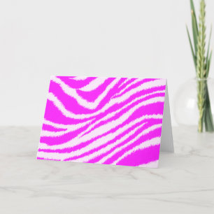 Carte Neon Pink Zebra