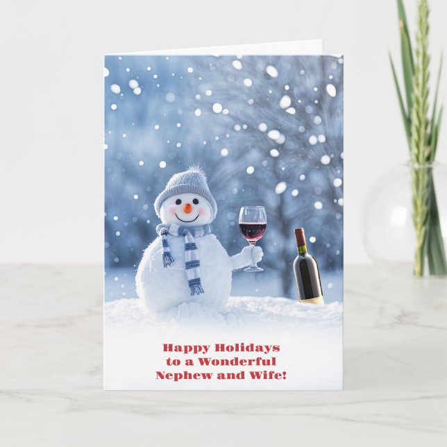 Carte Nephew et sa femme nièce en droit Noël (Devant)