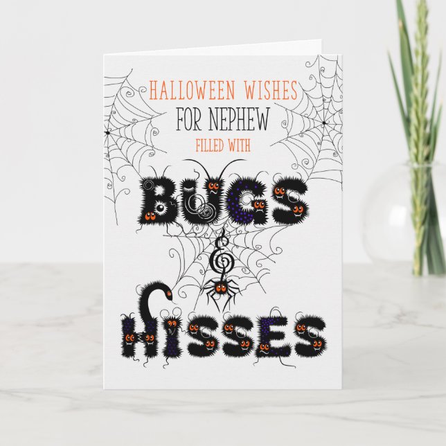 Carte Nephew Halloween Bugs et Hisses (Devant)