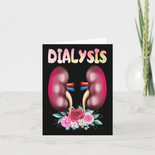 Carte Néphrologie de l'infirmière dialyse Maladie rénale