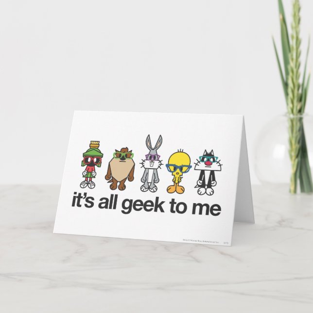 Carte Nerds LOONEY TUNES™ - Tous Geeks (Devant)