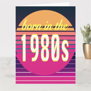 Carte Nés dans les années 80, Millennials, Gen X, Année 